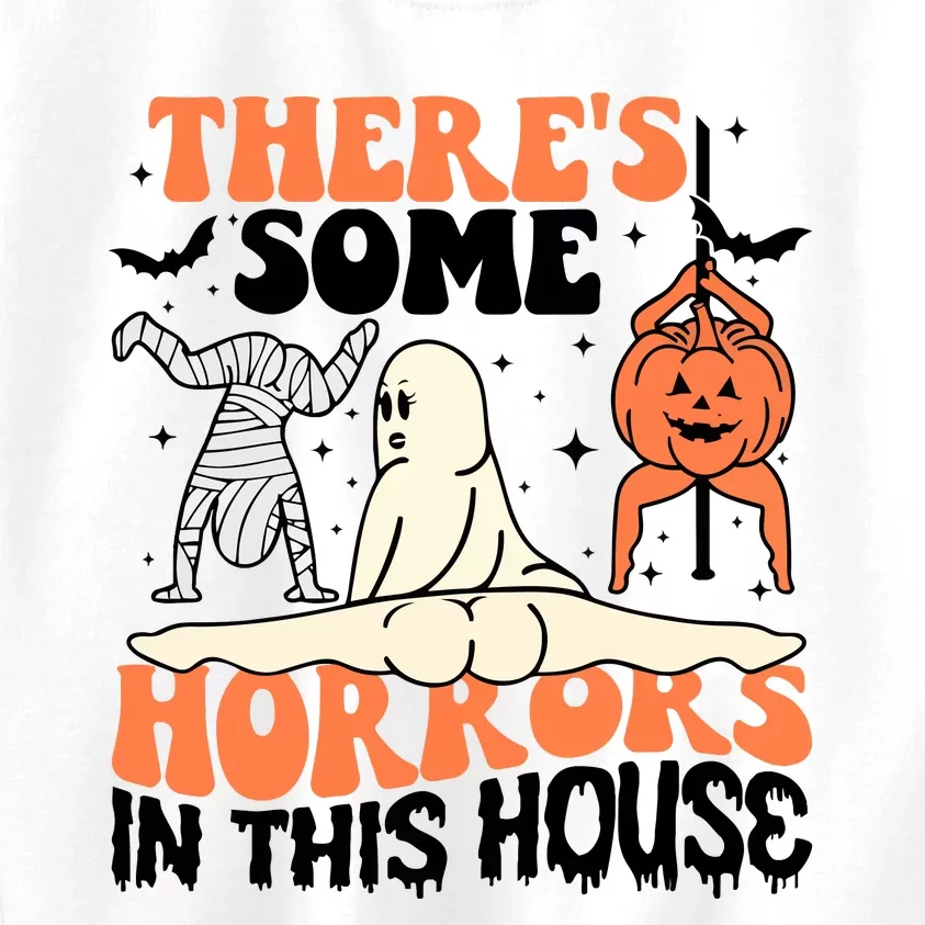 There Is Some Horrors In This House Funny Halloween Kids Sweatshirt