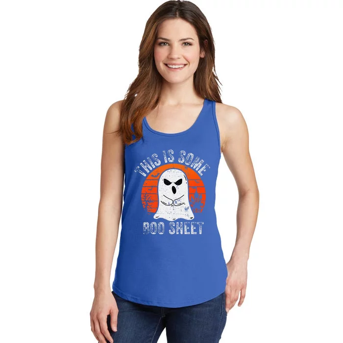 This Is Some Boo Sheet Ghost Halloween Costume Ladies Essential Tank