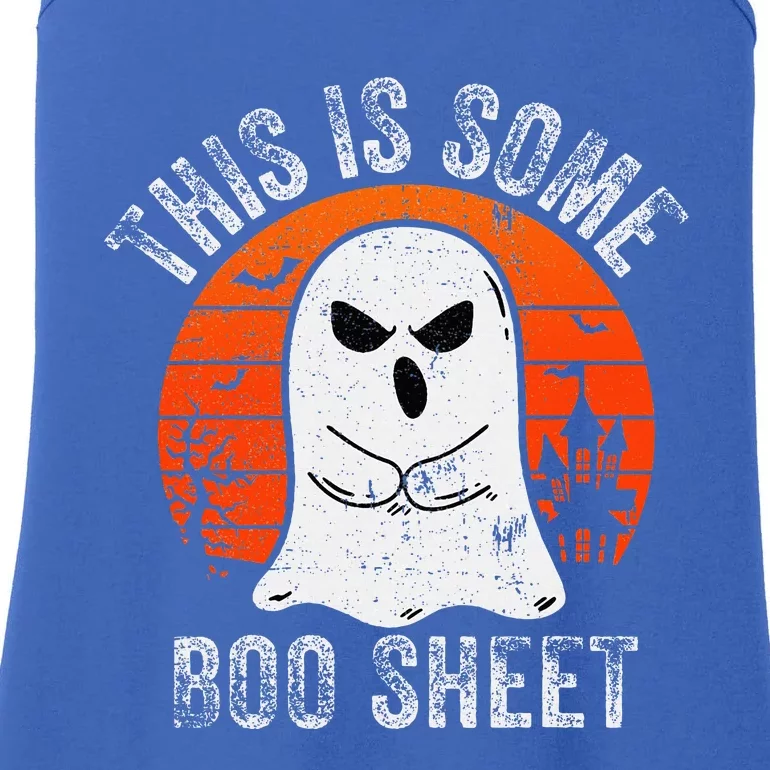 This Is Some Boo Sheet Ghost Halloween Costume Ladies Essential Tank