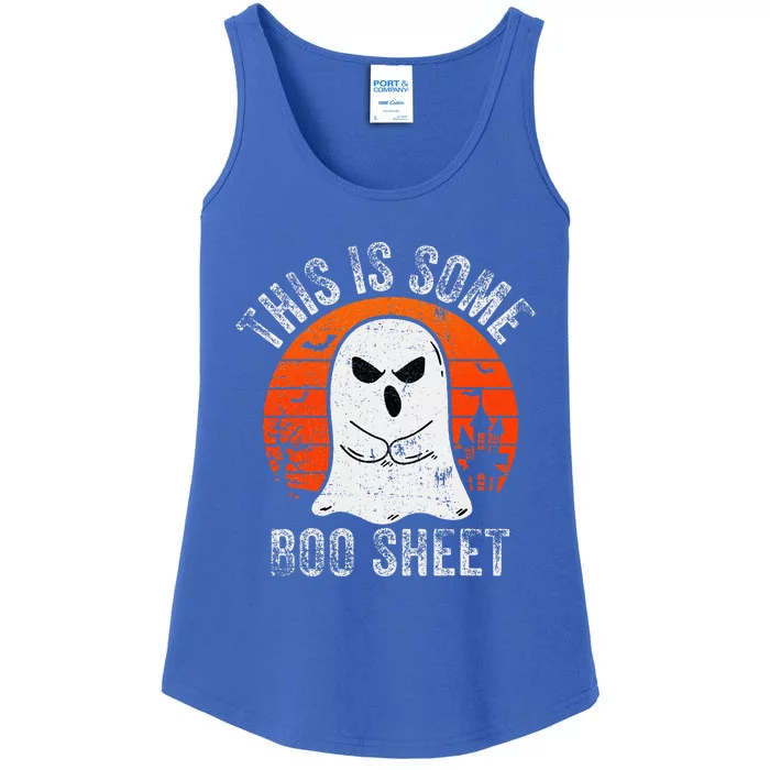 This Is Some Boo Sheet Ghost Halloween Costume Ladies Essential Tank