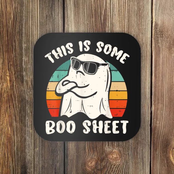 This Is Some Boo Sheet Cool Ghost Funny Halloween Costume Coaster