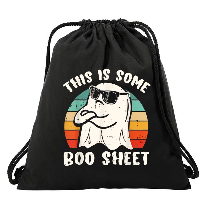 This Is Some Boo Sheet Cool Ghost Funny Halloween Costume Drawstring Bag