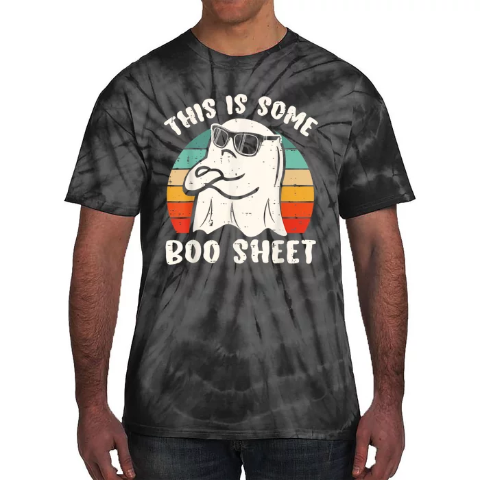 This Is Some Boo Sheet Cool Ghost Funny Halloween Costume Tie-Dye T-Shirt