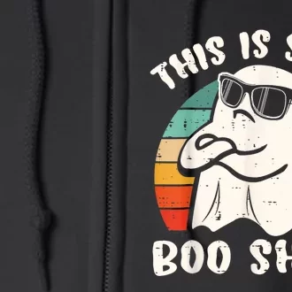 This Is Some Boo Sheet Cool Ghost Funny Halloween Costume Full Zip Hoodie