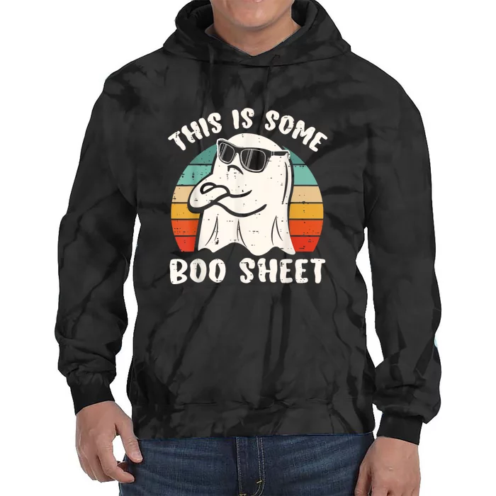 This Is Some Boo Sheet Funny Halloween Ghost Tie Dye Hoodie