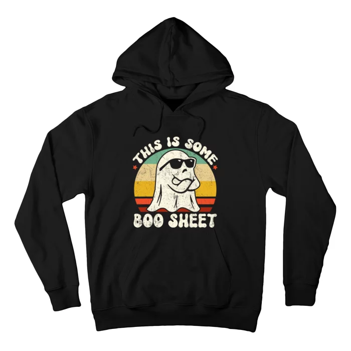 This Is Some Boo Sheet Cool Ghost Funny Halloween Costume Vintagee Design Hoodie