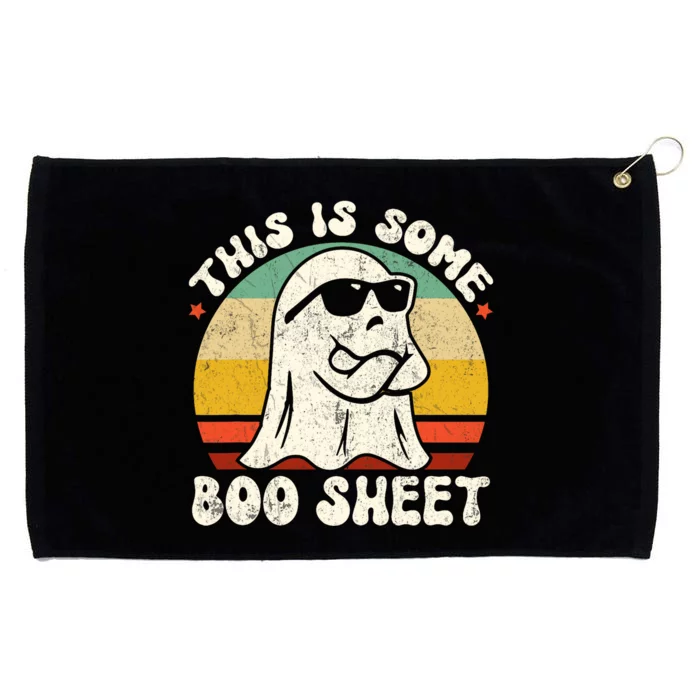 This Is Some Boo Sheet Cool Ghost Funny Halloween Costume Vintagee Design Grommeted Golf Towel