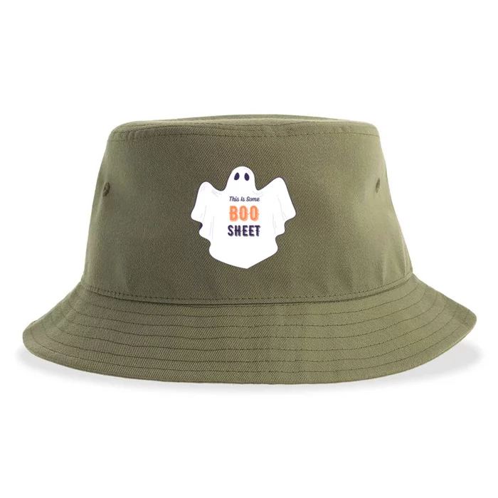 This Is Some Boo Sheet Halloween Ghost Funny Sustainable Bucket Hat