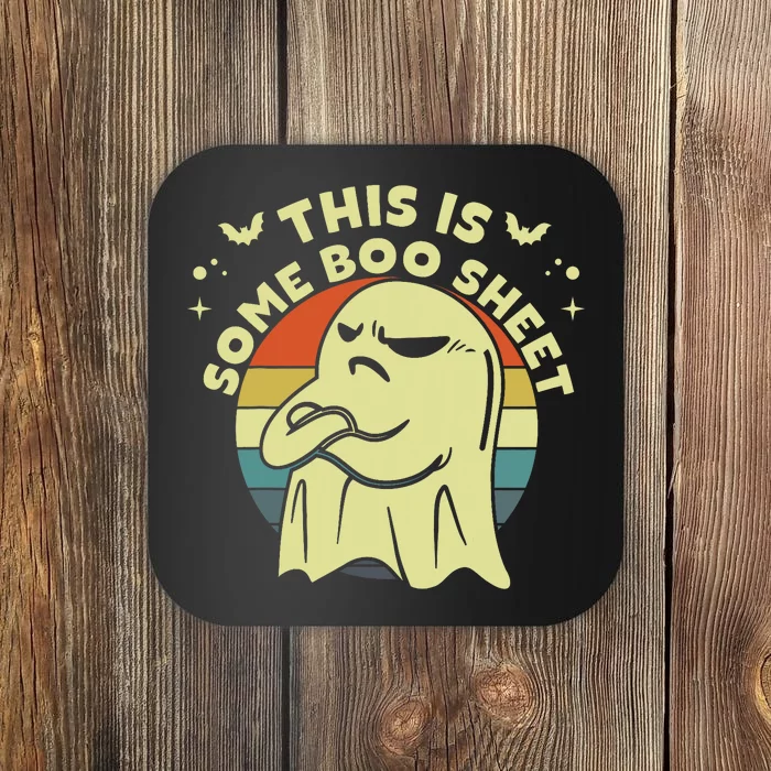 This Is Some Boo Sheet Ghost Halloween Costume Funny Coaster