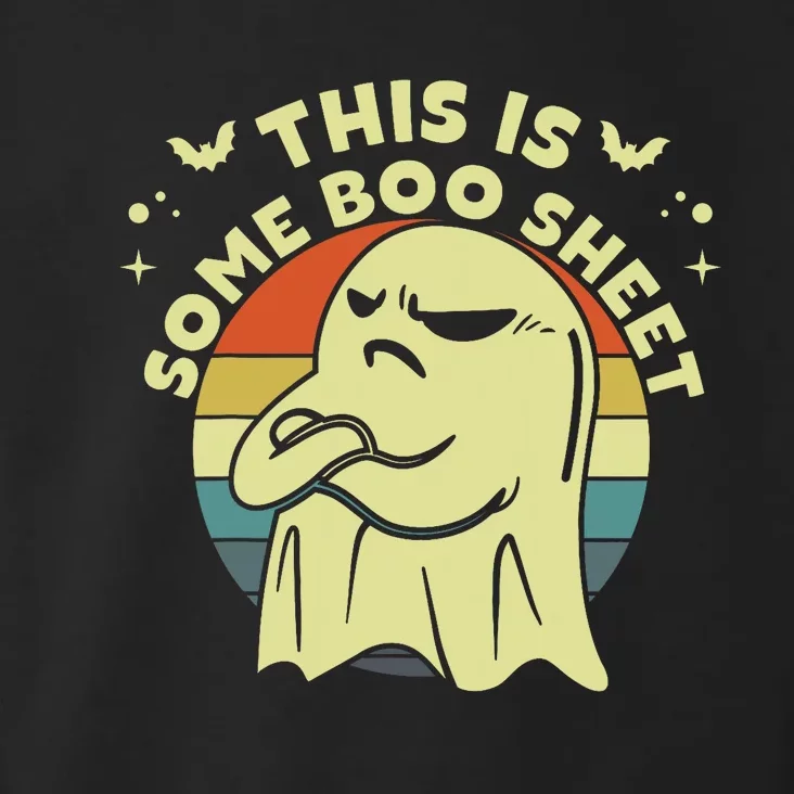 This Is Some Boo Sheet Ghost Halloween Costume Funny Toddler Hoodie