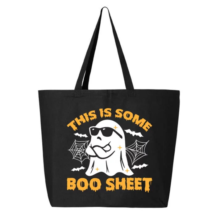 This Is Some Boo Sheet Ghost Retro Halloween Costume Spooky Season 25L Jumbo Tote