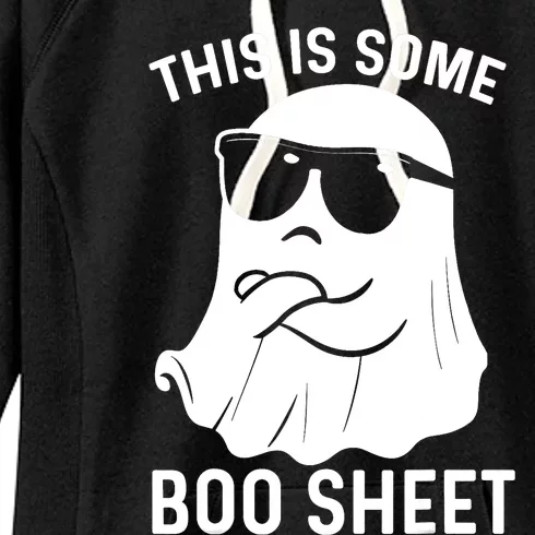 This Is Some Boo Sheet Ghost Halloween Costume Funny Ghost Women's Fleece Hoodie