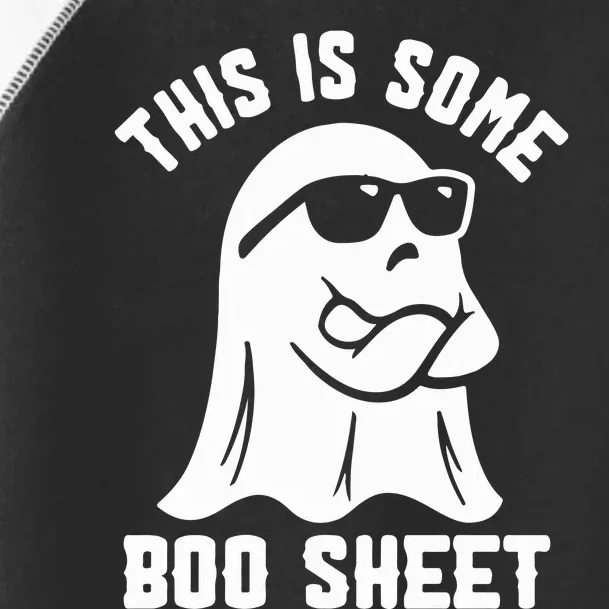 This Is Some Boo Sheet Cute Ghost Halloween Cool Ghost Some Spooky Toddler Fine Jersey T-Shirt