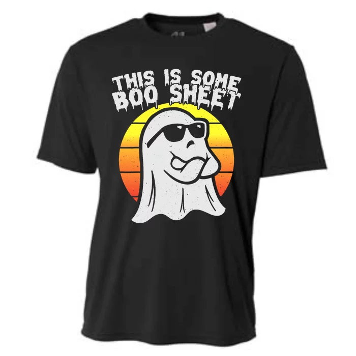 This Is Some Boo Sheet Halloween Funny Cool Ghost Halloween Gift Cooling Performance Crew T-Shirt