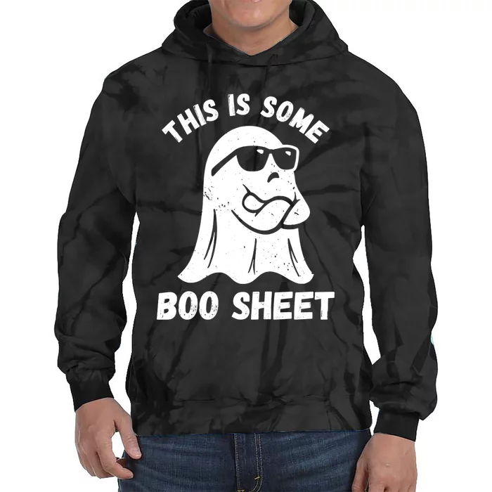 This Is Some Boo Sheet Halloween Ghost Funny Gifts Tie Dye Hoodie