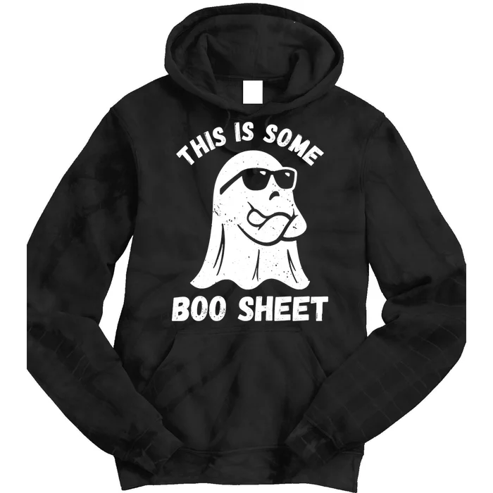 This Is Some Boo Sheet Halloween Ghost Funny Gifts Tie Dye Hoodie