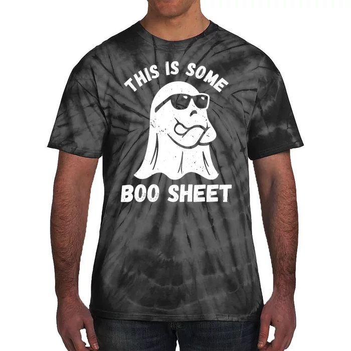 This Is Some Boo Sheet Halloween Ghost Funny Gifts Tie-Dye T-Shirt