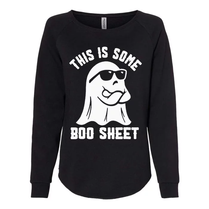 This Is Some Boo Sheet Halloween Ghost Funny Costume Womens California Wash Sweatshirt