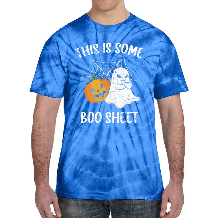 This Is Some Boo Sheet Halloween Ghost Funny Gift Tie-Dye T-Shirt