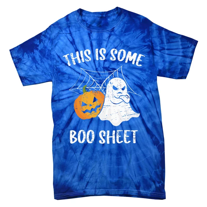 This Is Some Boo Sheet Halloween Ghost Funny Gift Tie-Dye T-Shirt