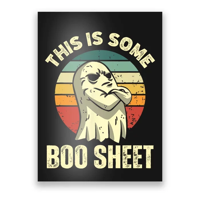 This Is Some Boo Sheet Halloween Funny Vintage Ghost Design Poster