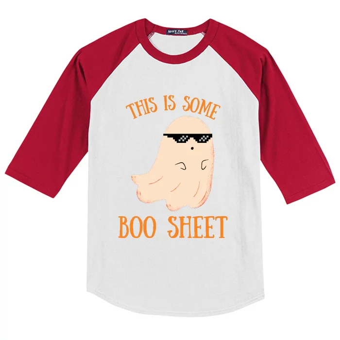 This Is Some Boo Sheet Kids Colorblock Raglan Jersey