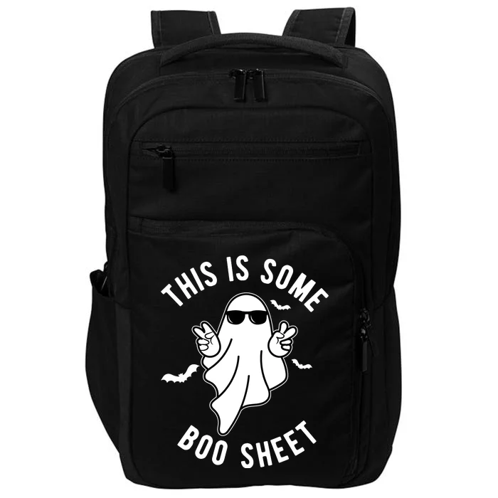 This Is Some Boo Sheet Ghost Funny Halloween Impact Tech Backpack