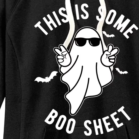 This Is Some Boo Sheet Ghost Funny Halloween Women's Fleece Hoodie