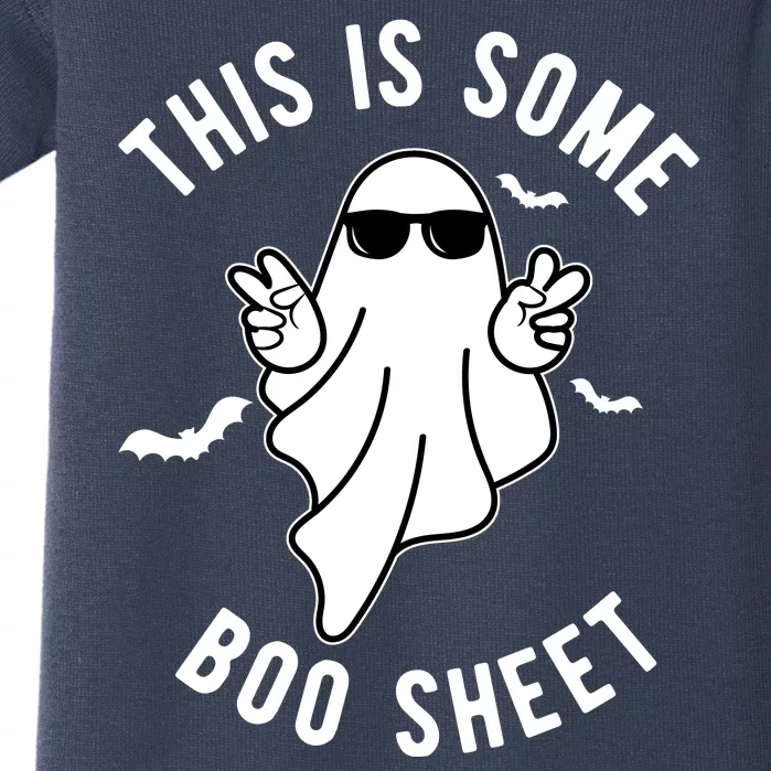 This Is Some Boo Sheet Ghost Funny Halloween Baby Bodysuit