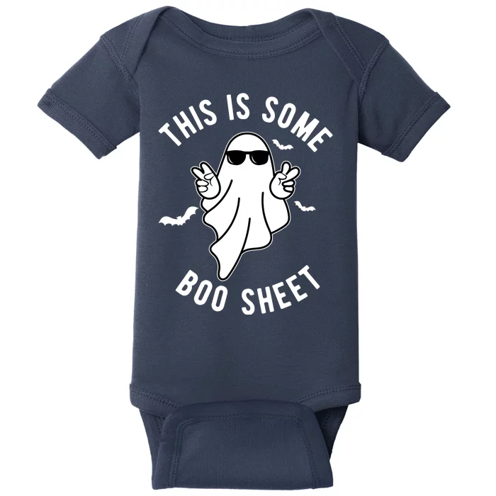 This Is Some Boo Sheet Ghost Funny Halloween Baby Bodysuit