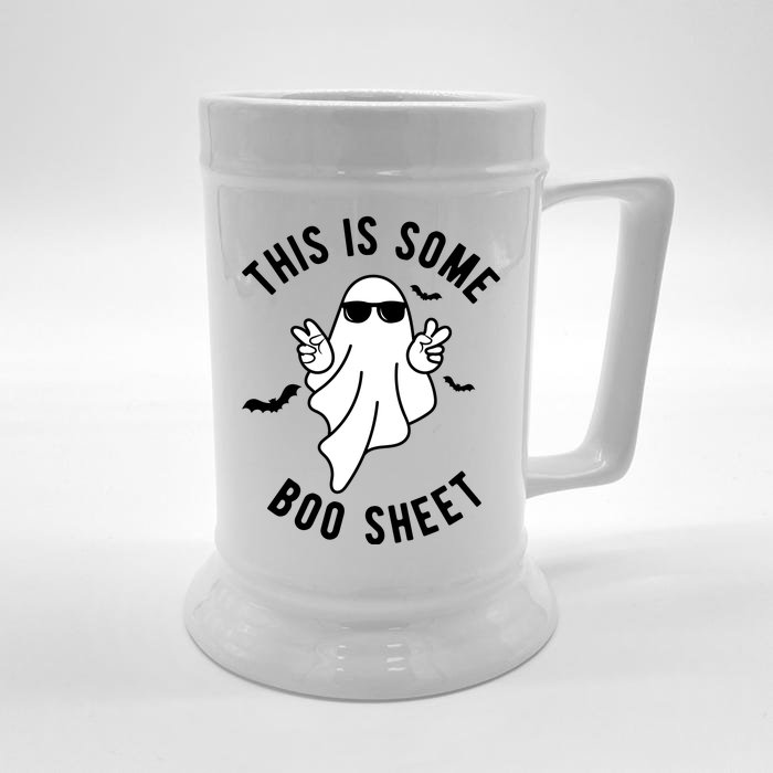 This Is Some Boo Sheet Ghost Funny Halloween Front & Back Beer Stein