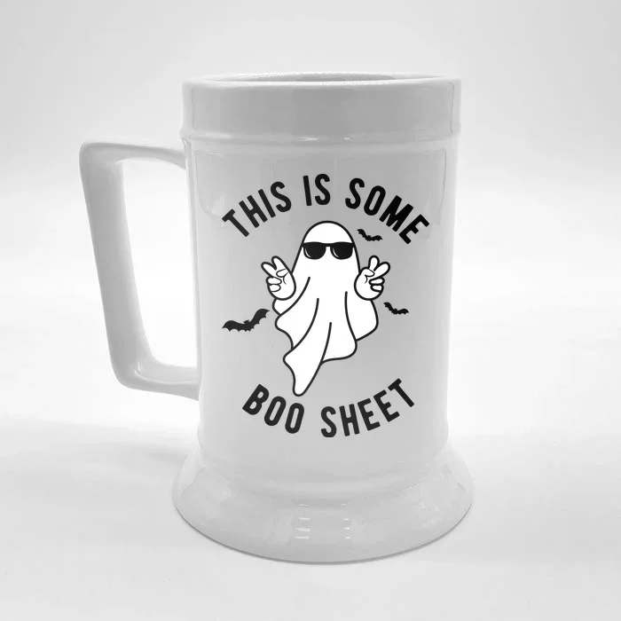 This Is Some Boo Sheet Ghost Funny Halloween Front & Back Beer Stein