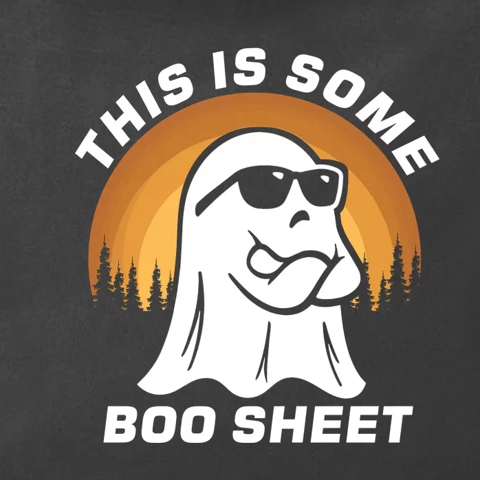 This Is Some Boo Sheet Funny Halloween Ghost Boo Costume Zip Tote Bag