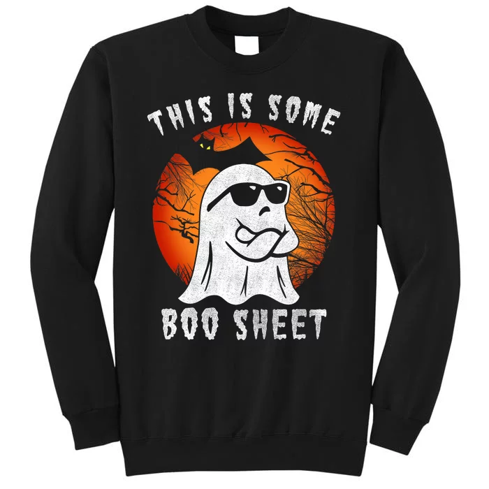 This Is Some Boo Sheet Halloween Ghost Funny Gift Tall Sweatshirt