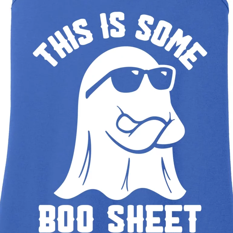 This Is Some Boo Sheet Funny Spooky Boo Ghost Halloween Gift Ladies Essential Tank