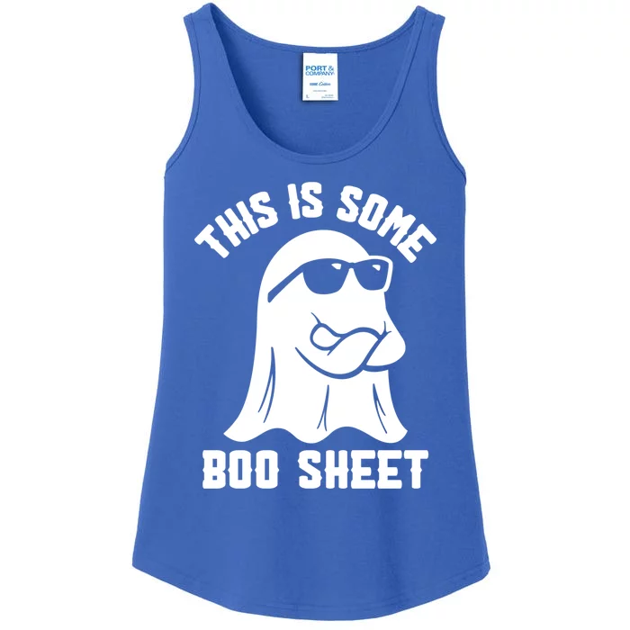 This Is Some Boo Sheet Funny Spooky Boo Ghost Halloween Gift Ladies Essential Tank