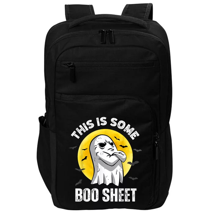 This Is Some Boo Sheet Halloween Ghost Funny Impact Tech Backpack