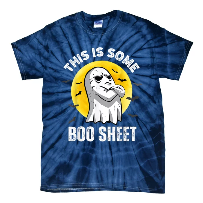 This Is Some Boo Sheet Halloween Ghost Funny Tie-Dye T-Shirt