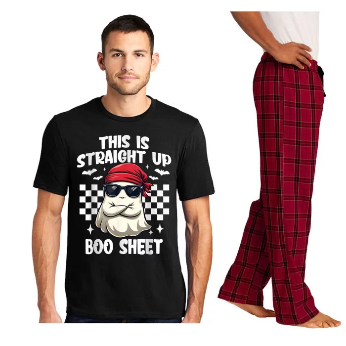 This Is Straight Up Boo Sheet Funny Halloween Pajama Set