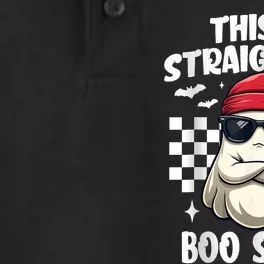 This Is Straight Up Boo Sheet Funny Halloween Dry Zone Grid Performance Polo