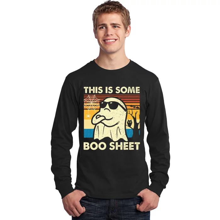 This is Some Boo Sheet Ghost Retro Funny Halloween Long Sleeve Shirt