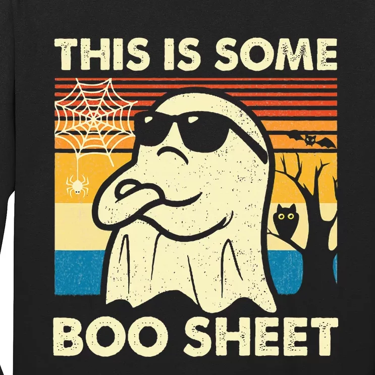 This is Some Boo Sheet Ghost Retro Funny Halloween Long Sleeve Shirt