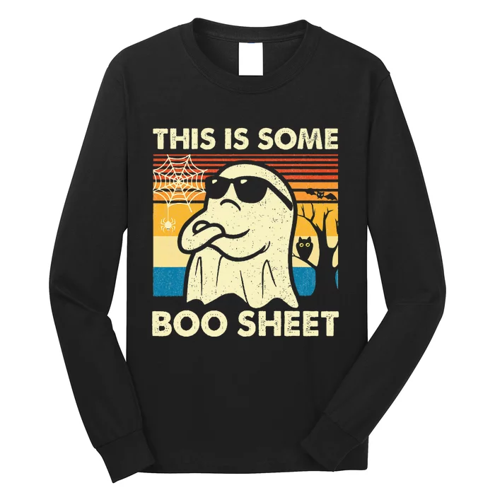 This is Some Boo Sheet Ghost Retro Funny Halloween Long Sleeve Shirt