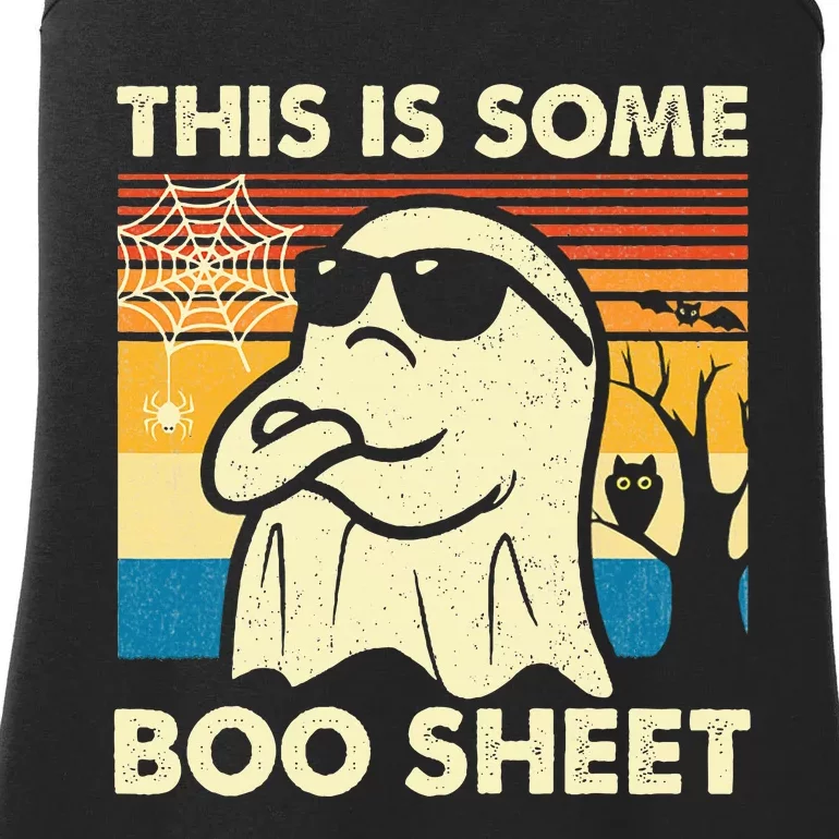 This is Some Boo Sheet Ghost Retro Funny Halloween Ladies Essential Tank