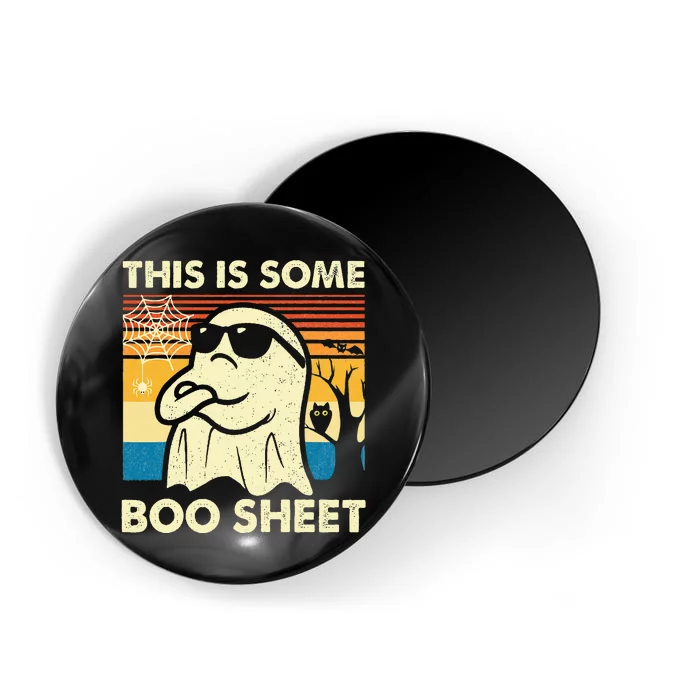 This is Some Boo Sheet Ghost Retro Funny Halloween Magnet