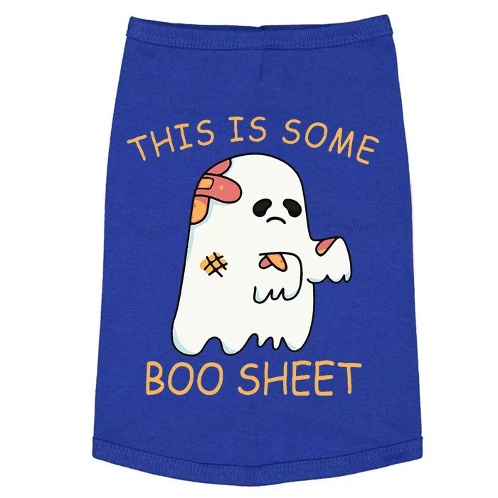 This Is Some Boo Sheet Ghost Halloween Costume Doggie Tank