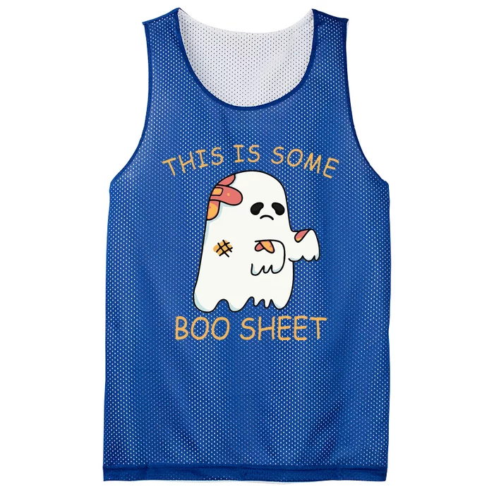 This Is Some Boo Sheet Ghost Halloween Costume Mesh Reversible Basketball Jersey Tank