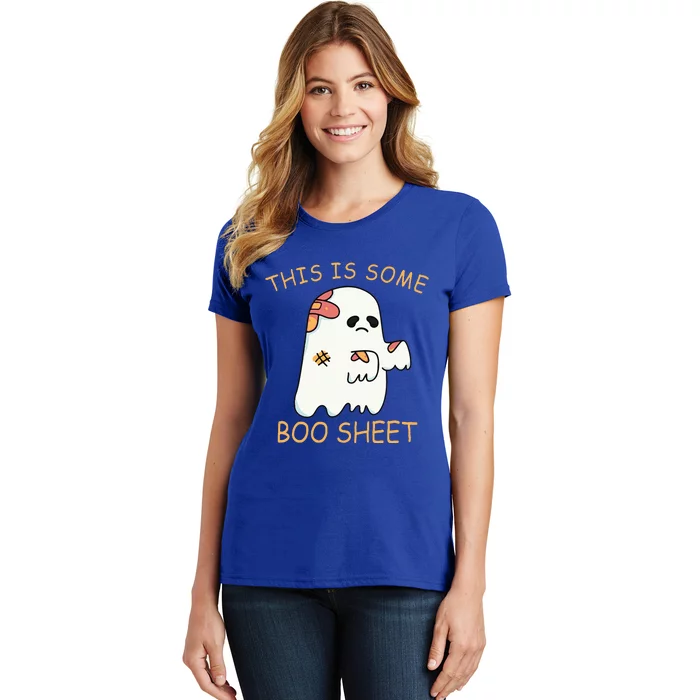 This Is Some Boo Sheet Ghost Halloween Costume Women's T-Shirt