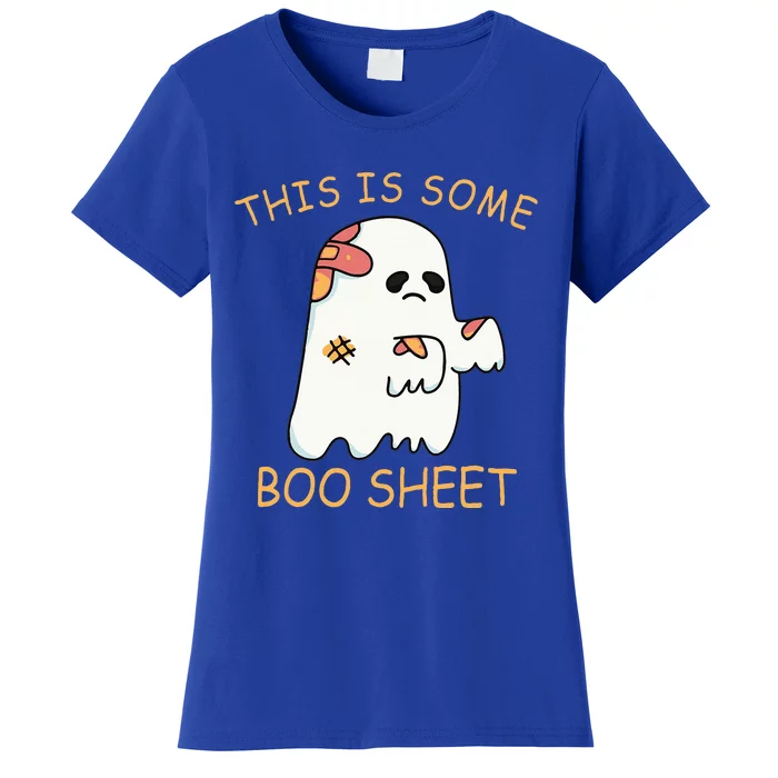 This Is Some Boo Sheet Ghost Halloween Costume Women's T-Shirt