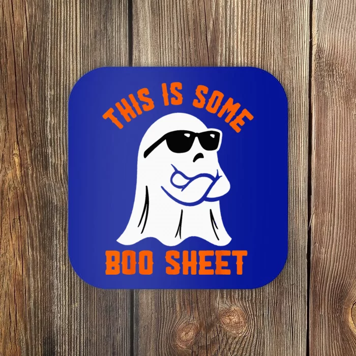 This Is Some Boo Sheet Cool Ghost Funny Halloween Costume Coaster